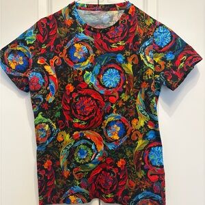 Versace Kids Multicolor Baroque Print Shirt